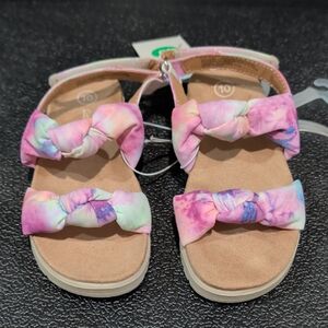 Girls Velcro Sandals Multicolor Size 10
